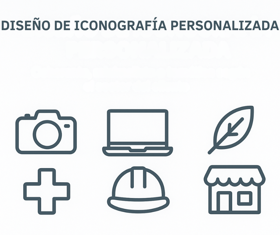 imagen que personifica el diseño de iconografía